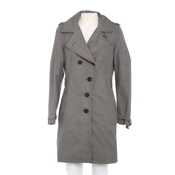 Mid-Season Coat in Gray, Cotton, Drykorn