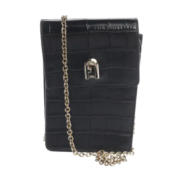 Handyhülle in Schwarz, Leder, Aigner