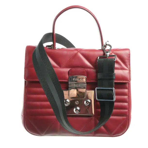 Handbag in Red, Leather, Furla