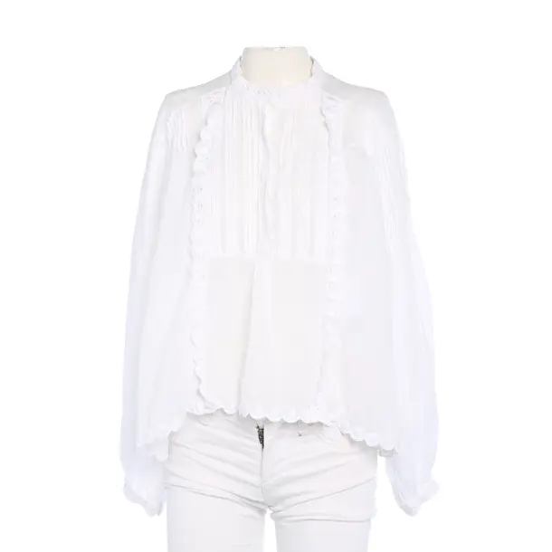 Bluse in Weiß, Ramie, Isabel Marant