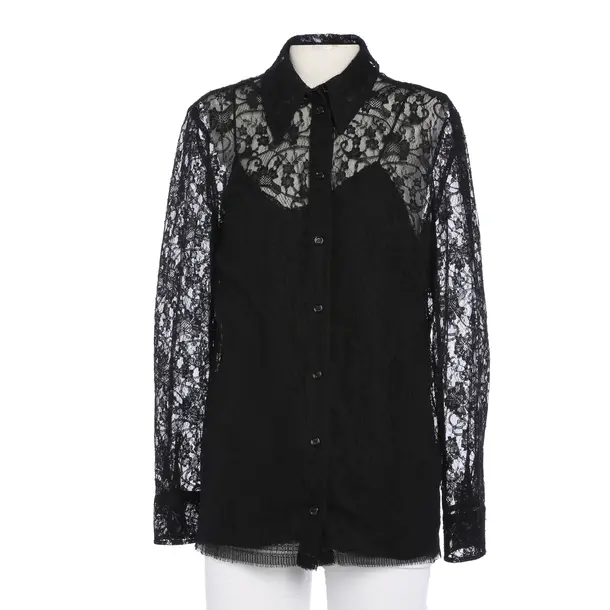 Bluse in Schwarz, Baumwolle, Gucci