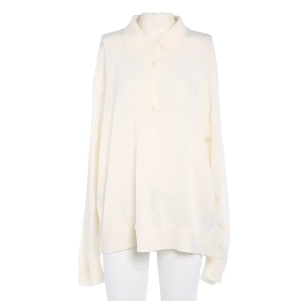 Strickjacke in Weiß, Wolle, Totême