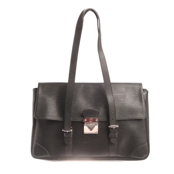 Schultertasche in Schwarz, Canvas, Louis Vuitton