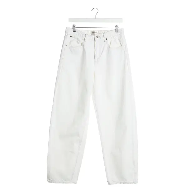 Boyfriend Jeans in White, Cotton, Frame