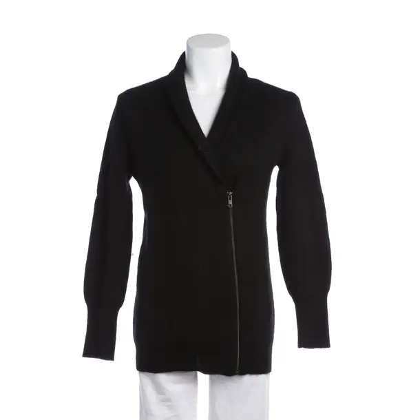 Strickjacke in Schwarz, Wolle, American Vintage
