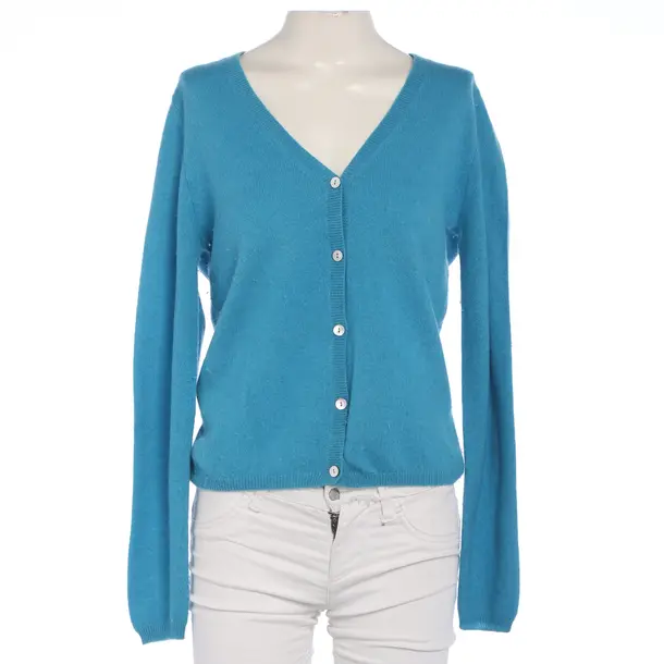Strickjacke in Blau, Kaschmir, FTC Cashmere