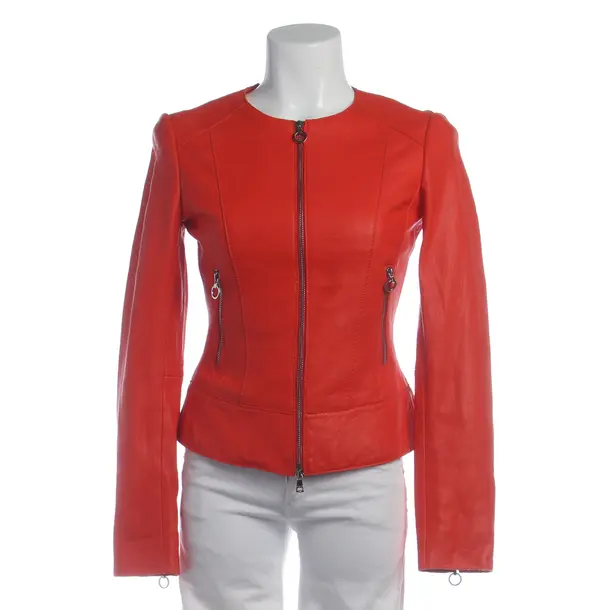 LeatherJacket in Red, Leather, Marc Cain