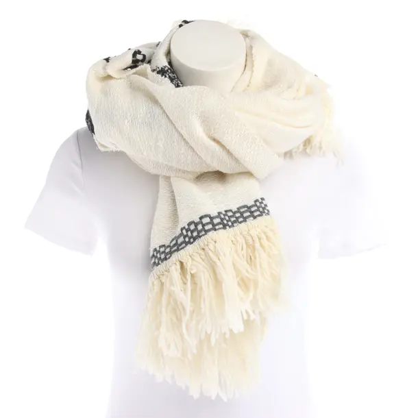 Shawl in White, Wool, Dondup