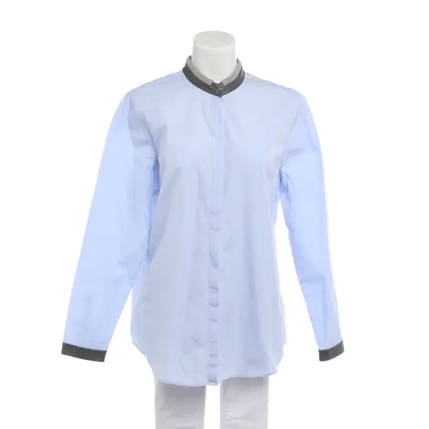 Blouse in Blue, Cotton, Van Laack
