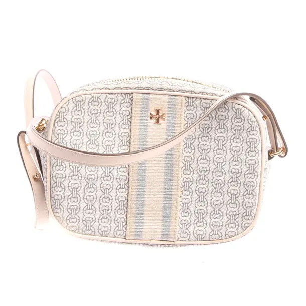 Schultertasche in Weiß, Leder, Tory Burch