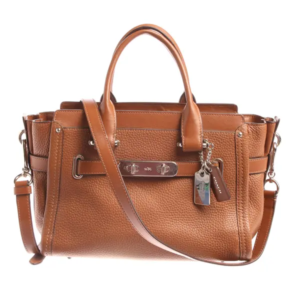 Handtasche in Braun, Leder, Coach