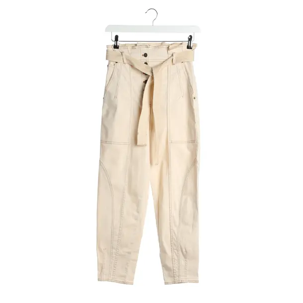 Jeans in White, Cotton, Ulla Johnson