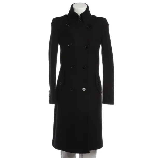 Mid-Season Coat in Black, Wool, Drykorn