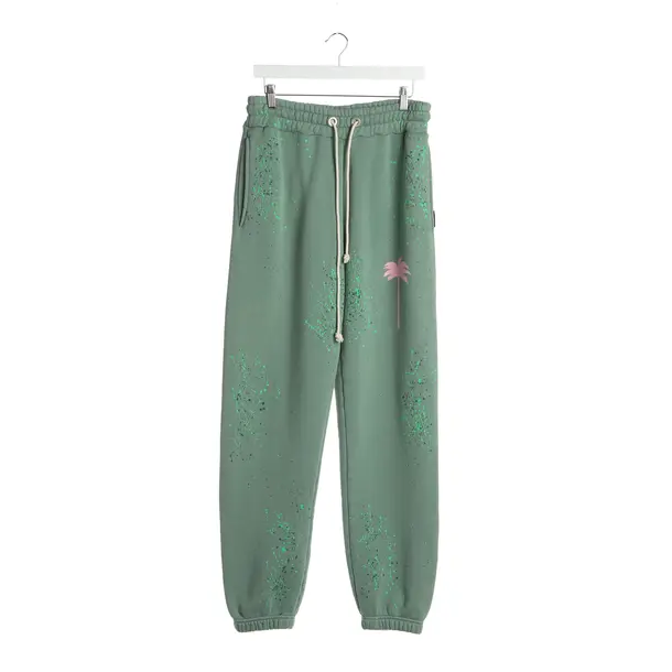 Sweatpants in Green, Cotton, Palm Angels