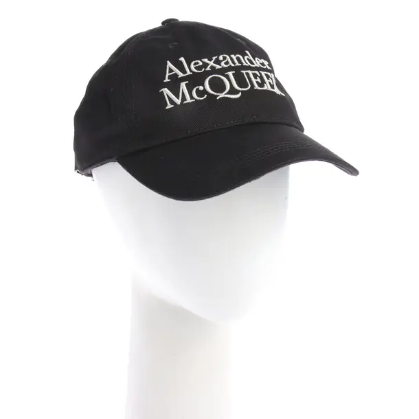 Cap in Black, Cotton, Alexander McQueen