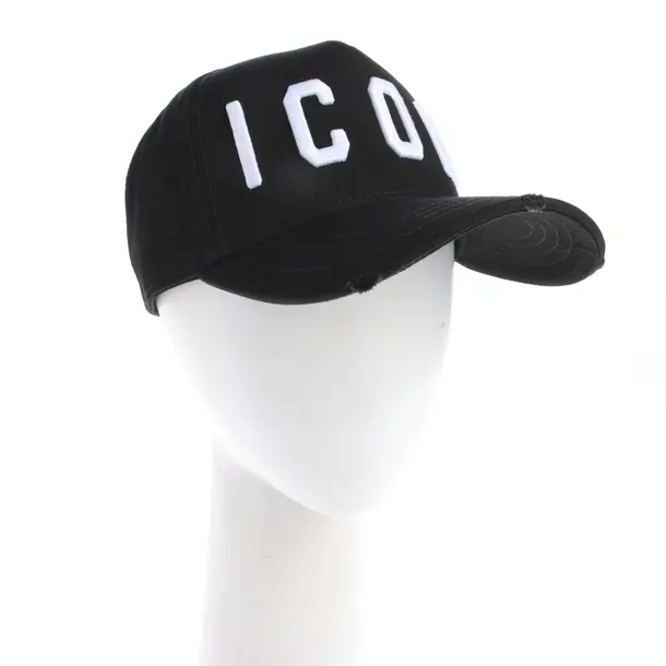 Cappello, in Nero, Cotone, Dsquared