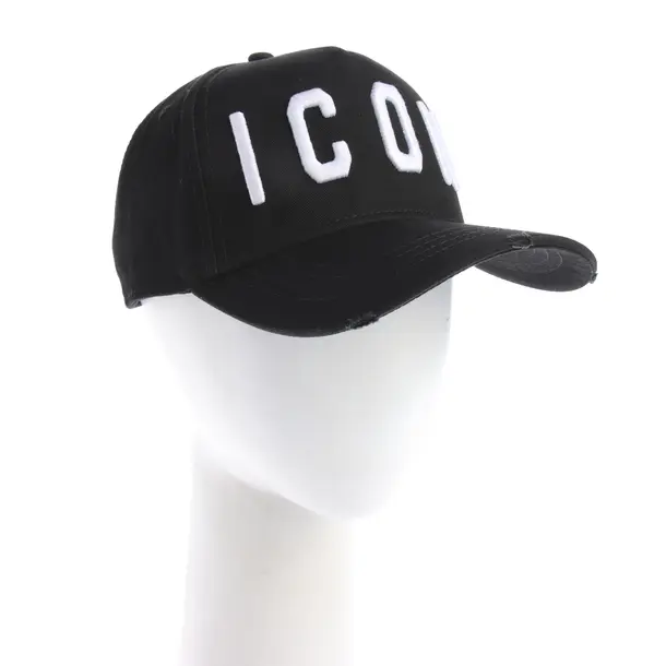 Cap in Schwarz, Baumwolle, Dsquared