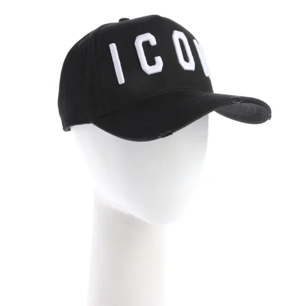 Cap in Schwarz, Baumwolle, Dsquared