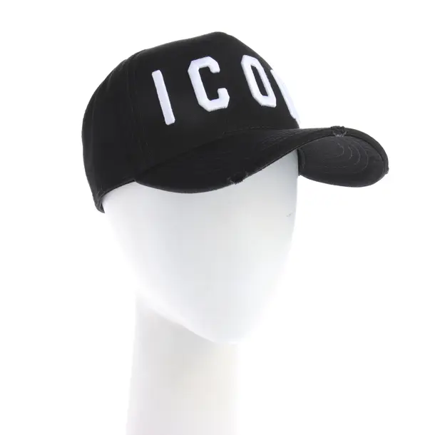 Cap in Schwarz, Baumwolle, Dsquared