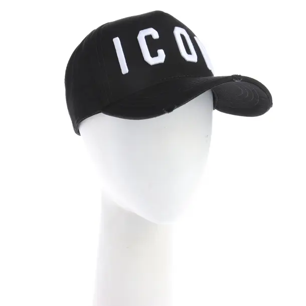 Cap in Schwarz, Baumwolle, Dsquared