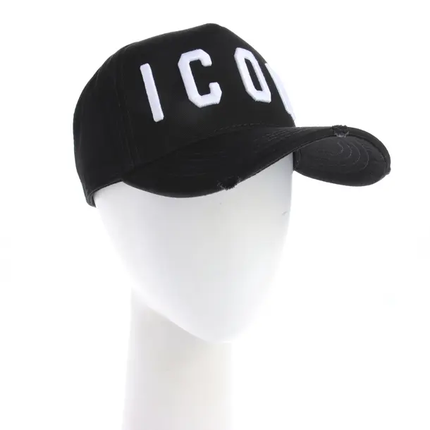 Cappello, in Nero, Cotone, Dsquared