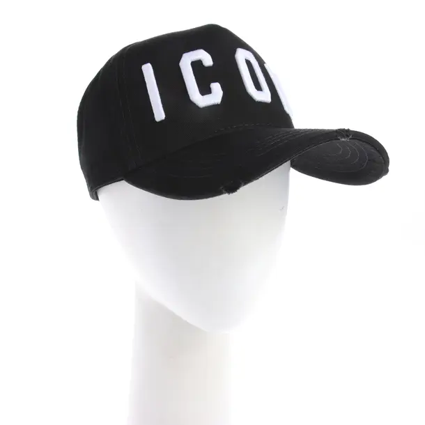 Cap in Schwarz, Baumwolle, Dsquared