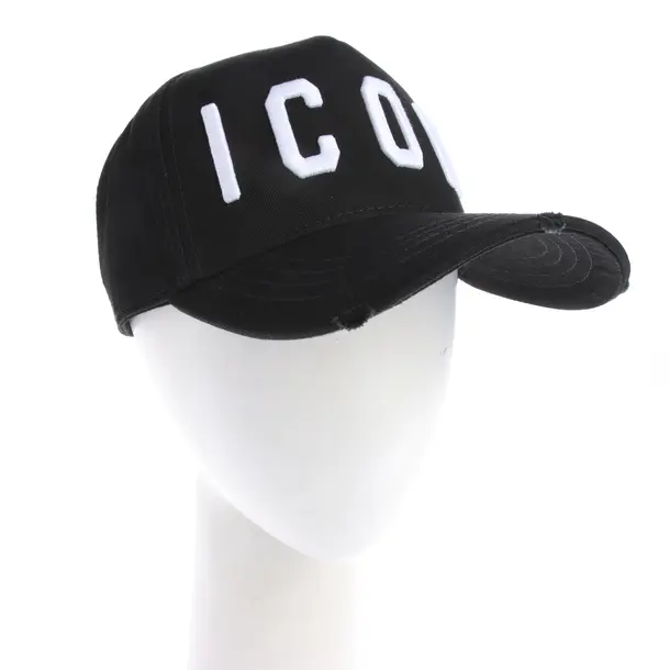Cap in Schwarz, Baumwolle, Dsquared