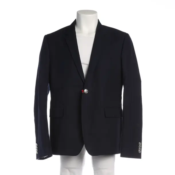 Sakko in Blau, Baumwolle, Alexander McQueen
