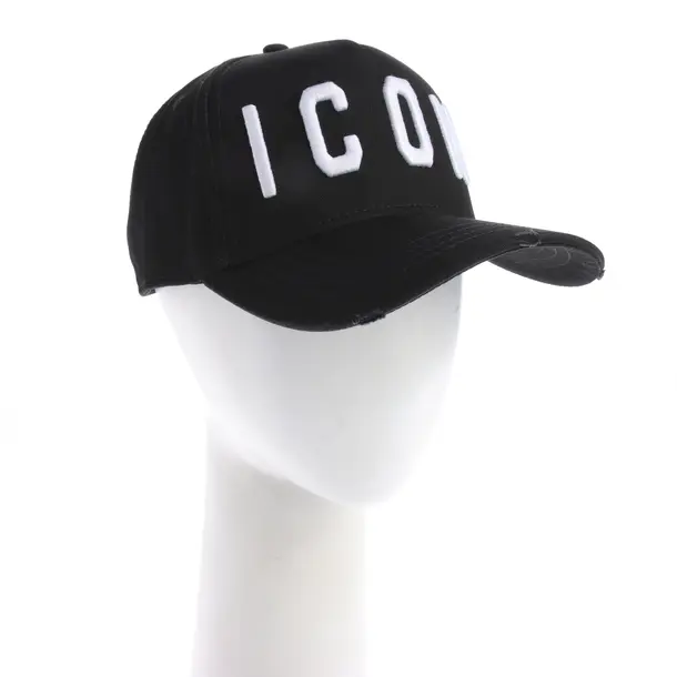 Cap in Schwarz, Baumwolle, Dsquared