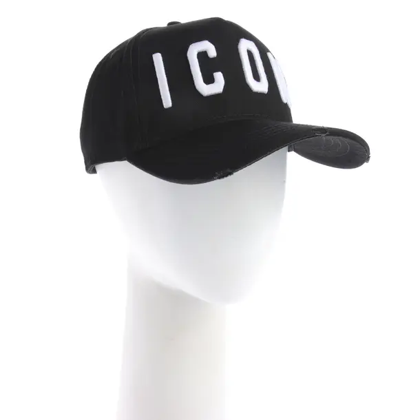 Cap in Schwarz, Baumwolle, Dsquared