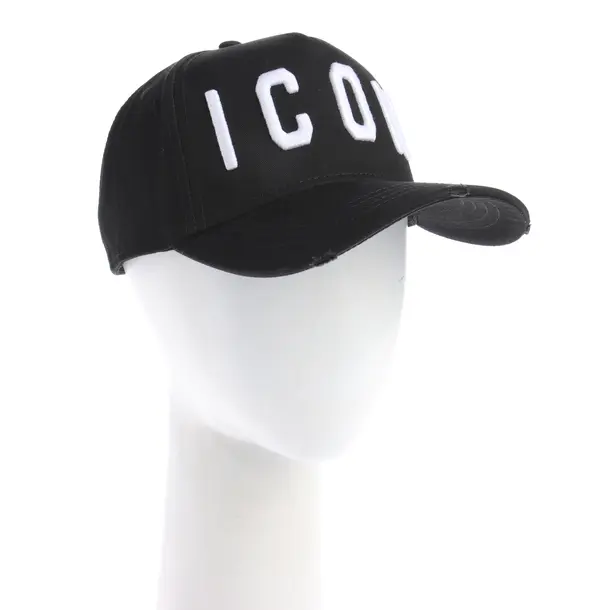 Cap, in Black, Cotton, Dsquared