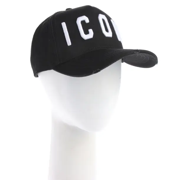 Cap in Schwarz, Baumwolle, Dsquared