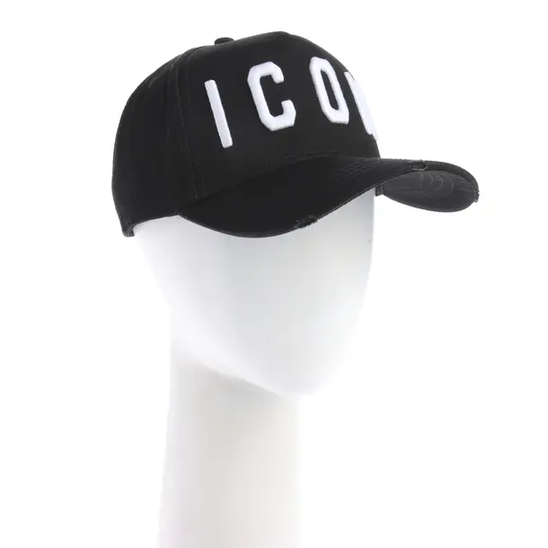 Cap in Schwarz, Baumwolle, Dsquared