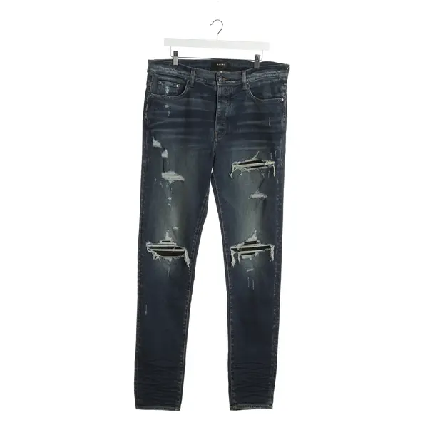 Straight Fit Jeans in Blue, Cotton, Amiri