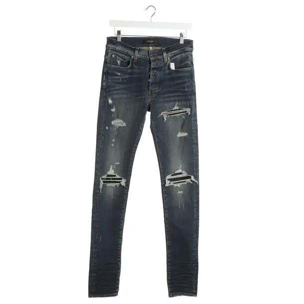 Jeans Straight Fit in Blau, Baumwolle, Amiri