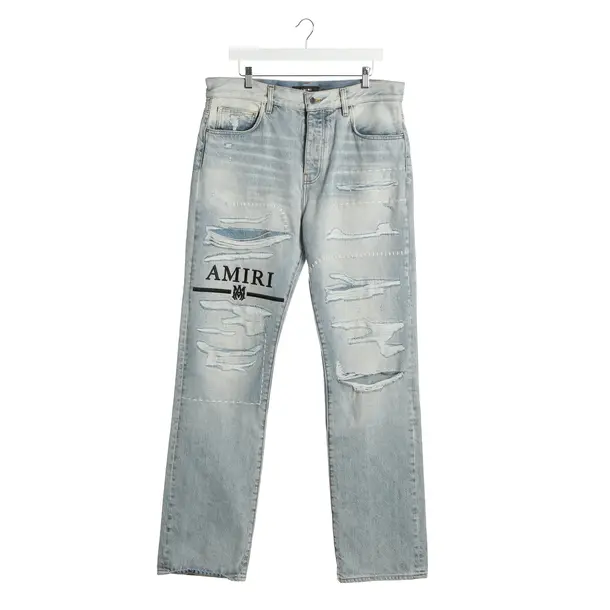 Straight Fit Jeans in Blue, Cotton, Amiri