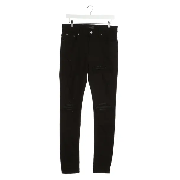 Jeans Straight Fit in Schwarz, Baumwolle, Amiri