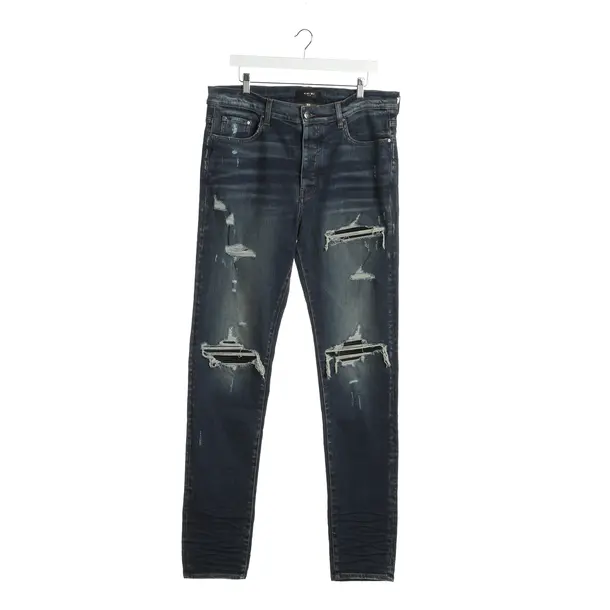 Jeans Straight Fit in Blau, Baumwolle, Amiri