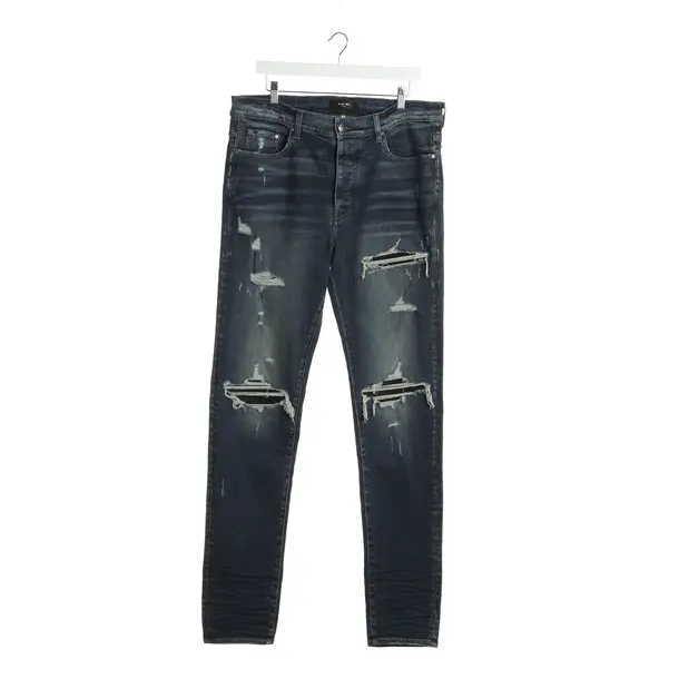 Jeans Straight Fit in Blau, Baumwolle, Amiri