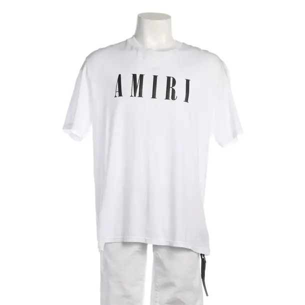 T-Shirt in White, Cotton, Amiri