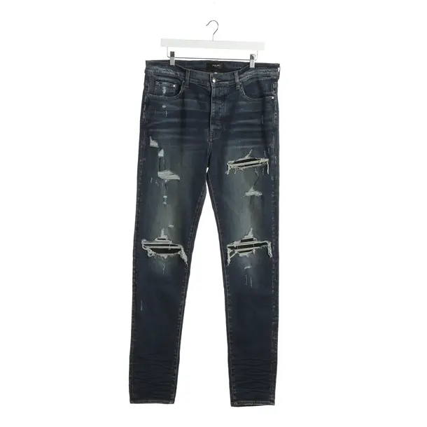 Jeans Straight Fit in Blau, Baumwolle, Amiri
