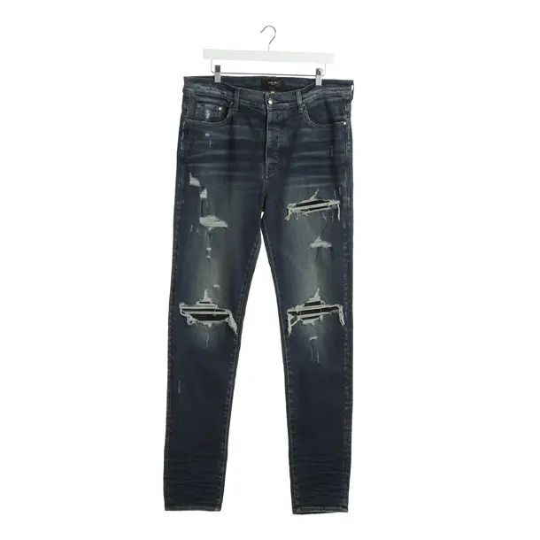 Jeans Straight Fit in Blau, Baumwolle, Amiri