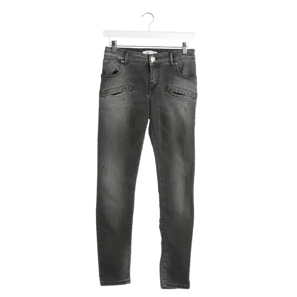 Skinny Jeans in Gray, Cotton, Pierre Balmain