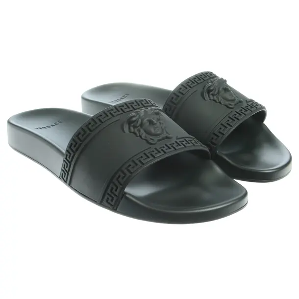 Slides in Black, , Versace