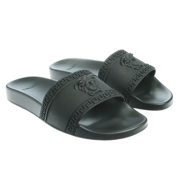 Slides in Black, , Versace