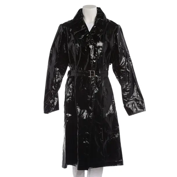 Mid-Season Coat in Black, Linen, Isabel Marant