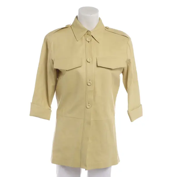 Bluse in Gelb, Leder, Jil Sander