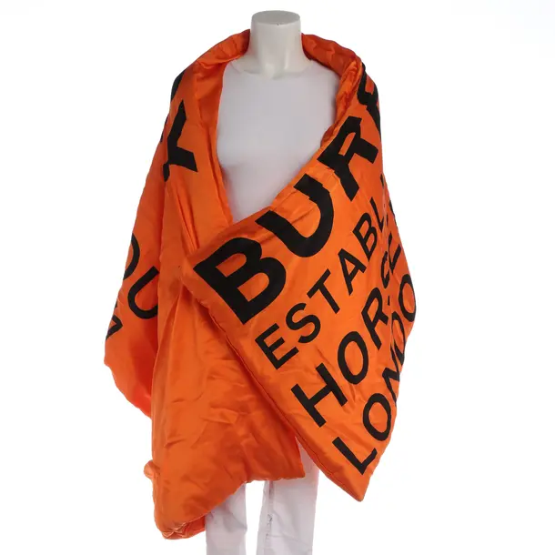 Scarf in Orange, Silk, Burberry