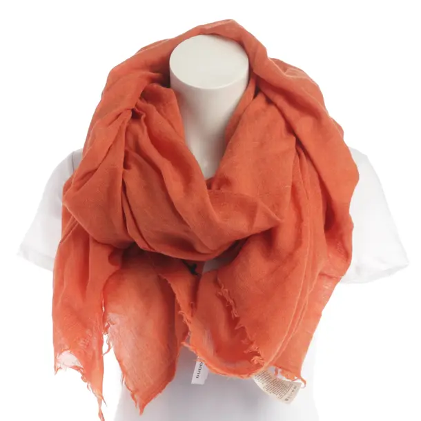 Tuch in Orange, Wolle, Rick Owens