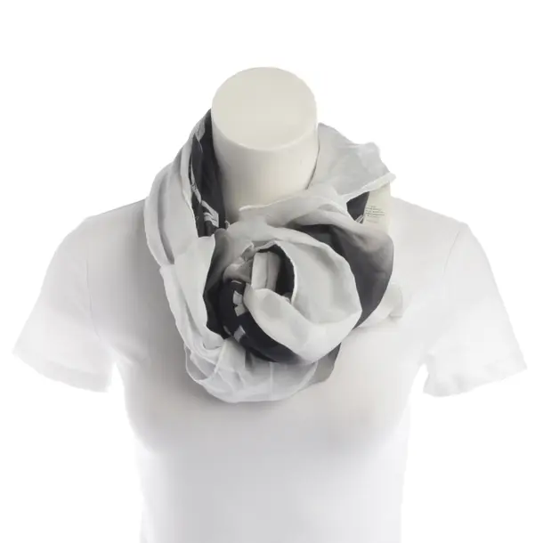 Shawl in White, Cotton, Rick Owens